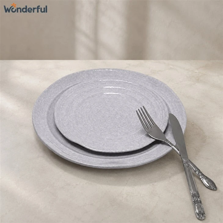 Purple Romantic Embossed Ceramic Dinner Set best