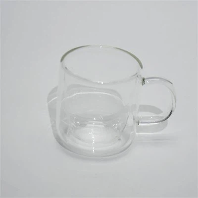 ถ้วยกาแฟใสมีหูจับ